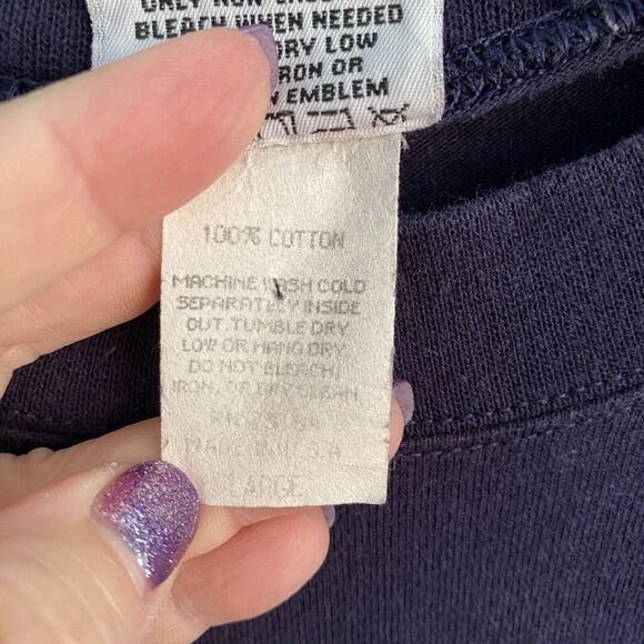 Vintage Notre Dame Shirt Mens Size Large Y2k Big Logo Fighting Irish Embroidered - Picture 4 of 8